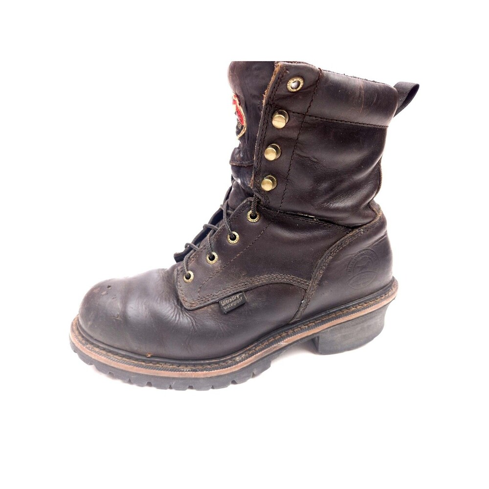 Red Wing Irish Setter 83808 Logger Steel Toe Work Boots Waterproof Mens 10 D - Picture 2 of 11